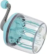 CRILSTYLEO Hand Push Egg Whisk Capacity Splash Kitchen Tool for Blending Whipping Egg Whites Cream Milkshakes Ergonomic Design Easy to Clean