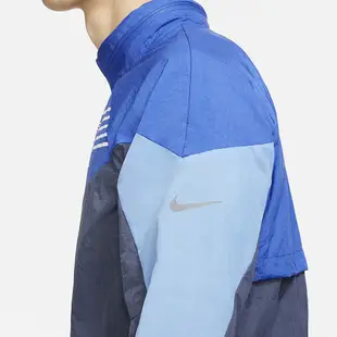 Nike Windrunner Jacket BRS 男 藍 拼接 可收納 立領 運動外套 DC9945-480