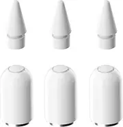 AreMe Magnetic Replacement Cap and Replacement Tips Compatible with Apple Pencil 1st Generation (6 Pack)