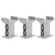 3pcs Train Bridge Support Decorative Bridge Pier Model Playing Train Bridge