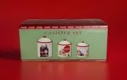 Coca-Cola Canister Set of 3 Retro Vintage Style Kitchen Jars/Containers NIB MINT