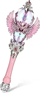Light Up Fairy Wand for LED Fairy Stick with Sound for Princess Costume Parties Birthday Favors and Pretend Play Fun Interactive