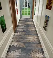 Extra Long Hallway Runner Rug Hall Corridor Doorway Stairs Rugs Living Room Floor Carpet Mat Long Kitchen Runners Washable Anti Slip Vintage Design Contemporary Passage Runner Rug for Hallway,