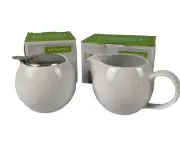 Arcosteel Porcelain 250g Sugar Bowl + 350ml Creamer