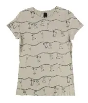 Obey Womens Skeleton Key Charm Graphic T-Shirt, Brown, Medium