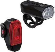 Lezyne KTV Drive Pro 300+ and Rear Bicycle Light Set, Front and Rear Pair, White/Red LED, Road, Mountain, Gravel Bike, USB-C Rechargeable