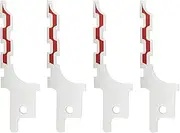4 Pcs Reciprocating Drywall Saw Blades, Drywall Access Carbon Steel Saw Blades, Drywall Access Sawzall Blades, Drywall Reciprocating Saw Blades, for Drywall Cutting and More