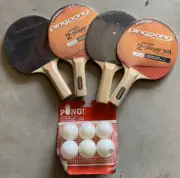 Ping Pong The Original Ping Pong Set 4 Paddles 6 Pong Balls