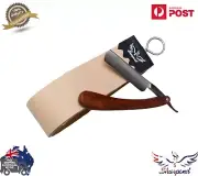LEATHER SHARPENING STROP/BELT/STRAP BARBER SALON STRAIGHT CUT THROAT RAZOR BLAD