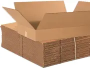 Shipping Boxes Flat 24"L X 18"W X 4"H, 20-Pack | Corrugated Cardboard Box for Pa
