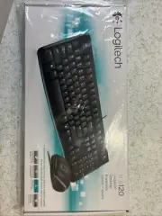 Logitech - MK120 Full-size Wired Keyboard and Mouse Bundle