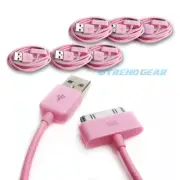 6X 10FT 30-PIN USB SYNC DATA POWER CHARGER PINK CABLE IPHONE IPOD TOUCH IPAD