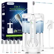 Electric Toothbrush with Water Flosser Combo in One,2 in 1 Professional Sonic...