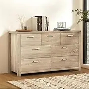7 Chest of Drawers Maxi Pine Storage Furniture Bedroom Organizer Modern Design