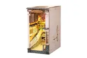 Robotime Rolife Diy Book Nook Kit Bookend Stand Bookshelf Insert 3D Puzzles