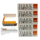 500x Dark Horse Slim Filter Tubes Regular Size Cork Tobacco Cigarette Orange