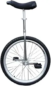 Large 20" Unicycle, Adults Big Kids Beginner One Wheel Balancing Bike, Aluminum Alloy Frame, for Height People 160-175Cm, Load 150Kg Durable TDF