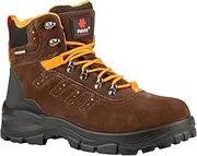 [PROOF comfort&safety] PROOF COMFORT & SAFETY - Work Shoes, Leather Work Boots, Made of Microfibre, High Boots, Ideal for Low Temperatures, Polyurethane Sole, Protects Against Injuries, Size: 35-50, Black, 11.5 US