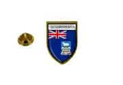 pins pin's flag national badge backpack hat shield world falklands
