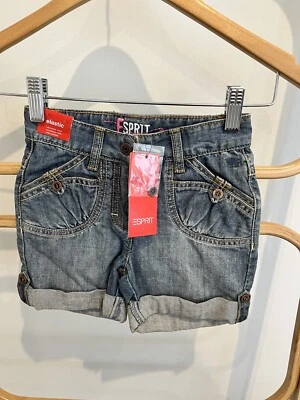 Esprit Girls Denim shorts with Fold Up Cuff - size 6