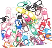 [PLAFOPE] Metal Lobster Claw Snap Hooks 50pcs Swivel Bag Buckles for Keychains Diy Accessory Kit