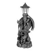 Dragon Keeper of the Castle Light Solar LED Lantern Statue