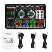 F999 Sound Card Audio Mixer Live Sound Card Voice Changer Mixing Console5326