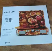Crosley cruiser plus portable turntable w/ wireless play record player new Rose