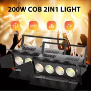 2*250W COB LED Par Light Doors DMX Audience Blinder Light Warm Cool White