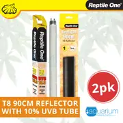 Reptile One 90cm Reflector Kit 2pk - Includes Single T8 30W w/ 10% Tube (46498-10K)