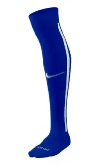 NIKE Vapor III Royal Blue White Knee Hi Soccer Football Socks Mens M Fits 6-8