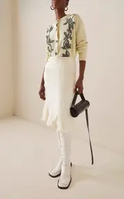 [Jil Sander] Wool-Blend Midi Skirt