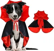 GOYOSWA Dog Halloween Costumes, Dog Vampire Cloak Costume Dog Devil Costume Dog Vampire Cloak Cape Halloween Costumes for Small Medium Large Dogs Pets (Small)