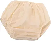 Adult Diaper Cover Protective Underwear Reusable Professional for Old Man Convenient to Put on and Take Off Leakproof, Light Yellow, XL