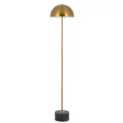 Domez Floor Lamp Antique Gold Iron Black Terrazzo - DOMEZ FL-BKTRZAG