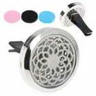 30MM Car Aromatherapy Essential Oil Diffuser Locket Stainless Steel Vent Clip