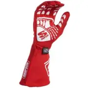 Simpson High Quality Double Layer Endurance Racing Glove Nomex Medium Red Pair