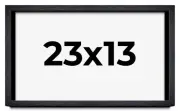 23x13 Shadow Box Frame Black | 1 Inches Deep Real Wood Farmhouse Shadowbox Displ