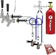 Kegco 3P2SCK-5T Kegerator Kit, 2-Tap, Chrome