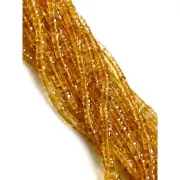 4-5mm Citrine Natural Gemstone Faceted Heishi Disc , Tyre Beads Strand 16" Long