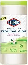 Clorox 32581 Multi Purpose Paper Towel Wipe, Jasmine Scent, 35-Ct. - Quantity 6