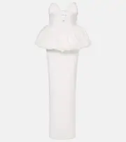 [The New Arrivals Ilkyaz Ozel] The New Arrivals Ilkyaz Ozel Lia peplum gown AU 8 white