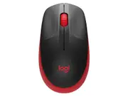 Logitech M190 Full-Size Wireless Mouse - Red [910-005915]