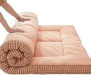 Roll Up Floor Mattress, Student Dormitory Bed, Portable Floor Mat, Folding Mattress for Double Bed, Japanese Thick Tatami Futon Mattress(1.8mx2m)