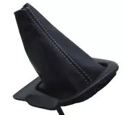 Manual Shift Boot Leather Synthetic Fits Nissan Silva 240SX 94-98 Gray Stitch