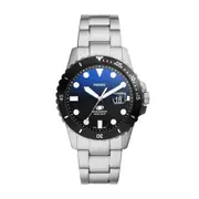 Fossil Blue Dive Three-Hand Date Stainless Steel Watch FS6038 Silver