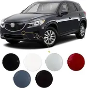 Front Bumper Tow Hook Cover Towing Eye Cap Fit for Mazda CX-5 2013 2014 2015 2016 KD4550A12BB KD45-50-A12-BB (White, Left Driver Side) Xinpinsai