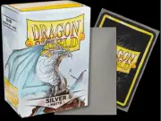 Silver Matte 100 ct Dragon Shield Sleeves Matte Textured Free Ship