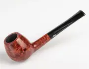 Briar Tobacco Smoking Pipe Polo Hand Carved Metal Cooling Filter Mahogany