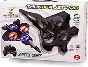 Buzz Toys Thunder Jet Pro Foam Airplane, 23 cm x 34 cm x 8 cm, Black, 3 AAA Batteries Required, Remote Control, Weather Resistant, Ages 3+, Unisex